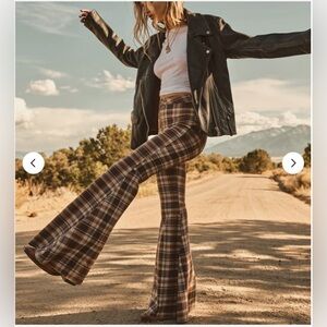 Free people float on flares plaid